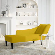 Sdraio con Bracciolo Destro in Velluto Giallo 4009798