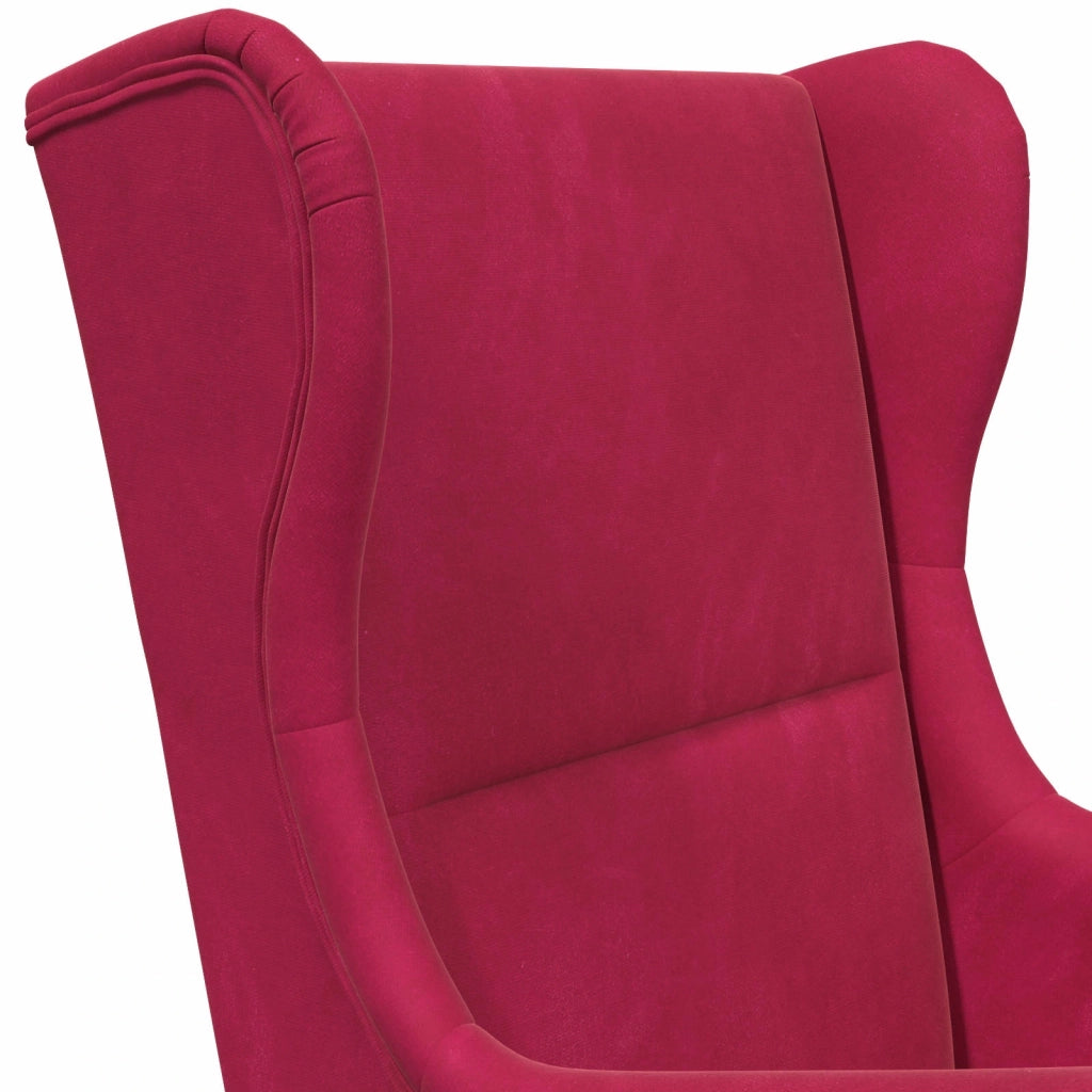 Divano Sedia-Poltrona Rosso Vino Velluto 569759