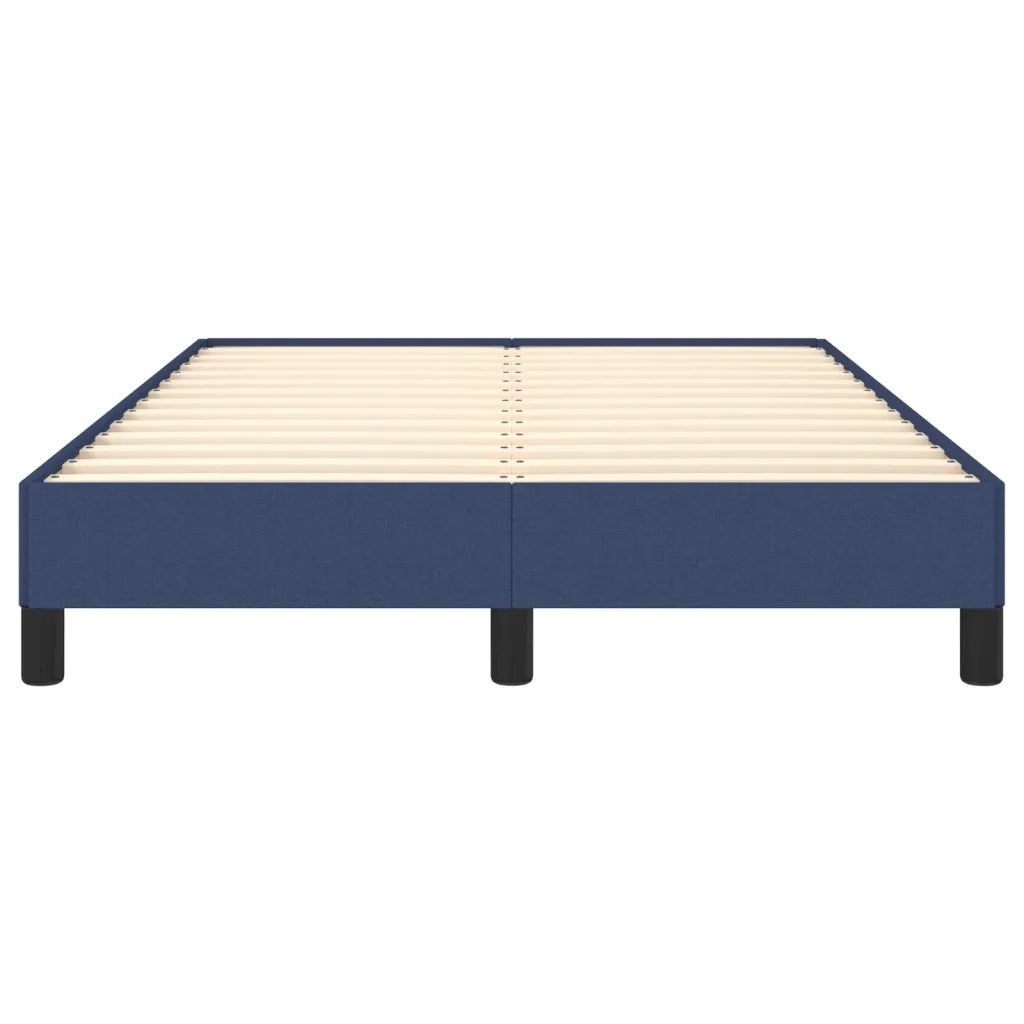 Letto matrimoniale | Letto per adulti | Giroletto senza Materasso Blu 120x190 cm in Tessuto