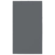 Piatto doccia in pietra SOLIDSTONE alto 2,8 cm con bordo - Antracite Grafite nero - Misura: 90x160 x 2,8h