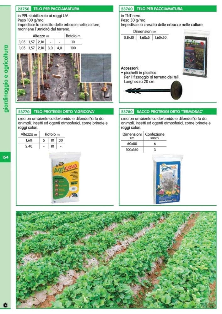1pz telo agricova 17 g 1,60x30 m art.agr030 cod:ferx.30822