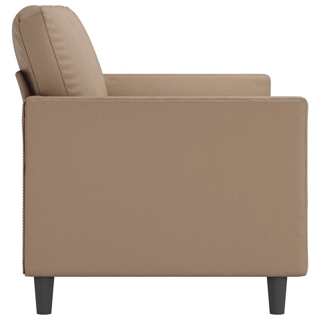 Divano a 3 Posti Cappuccino 180 cm in Similpelle 359342