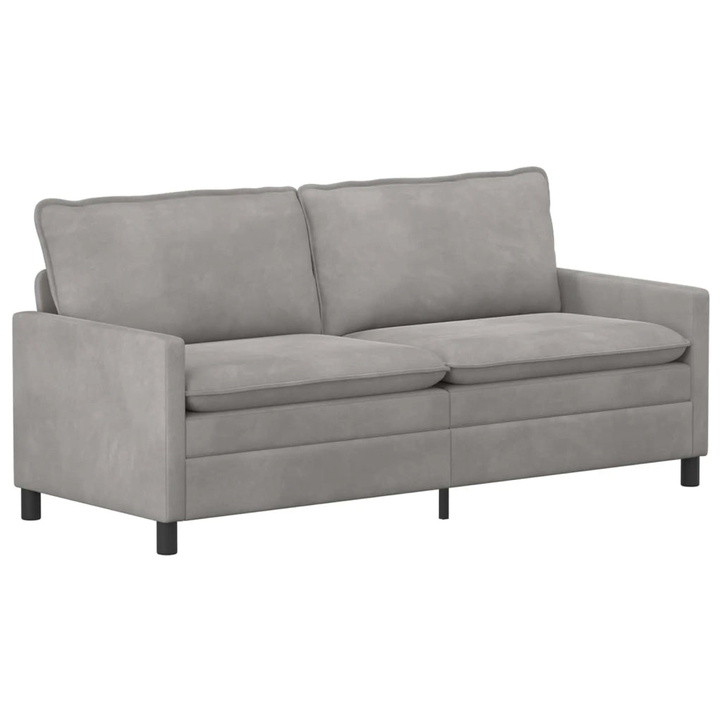 Set di divani 2 pcs Grigio Chiaro Velluto 3417145