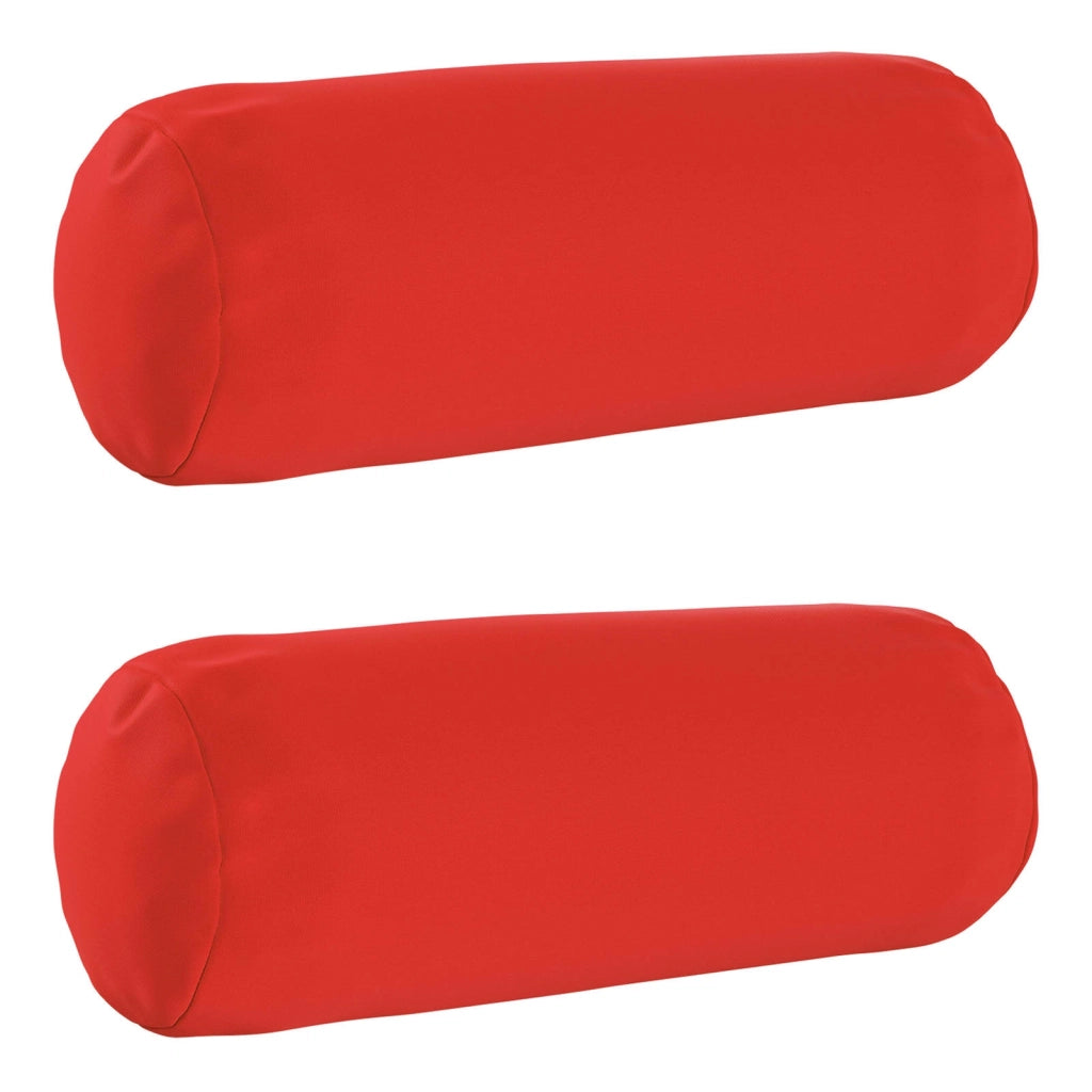 Federa 2 pcs HEERLEN Rosso Ø 15 x 40 cm Poliestere 923337