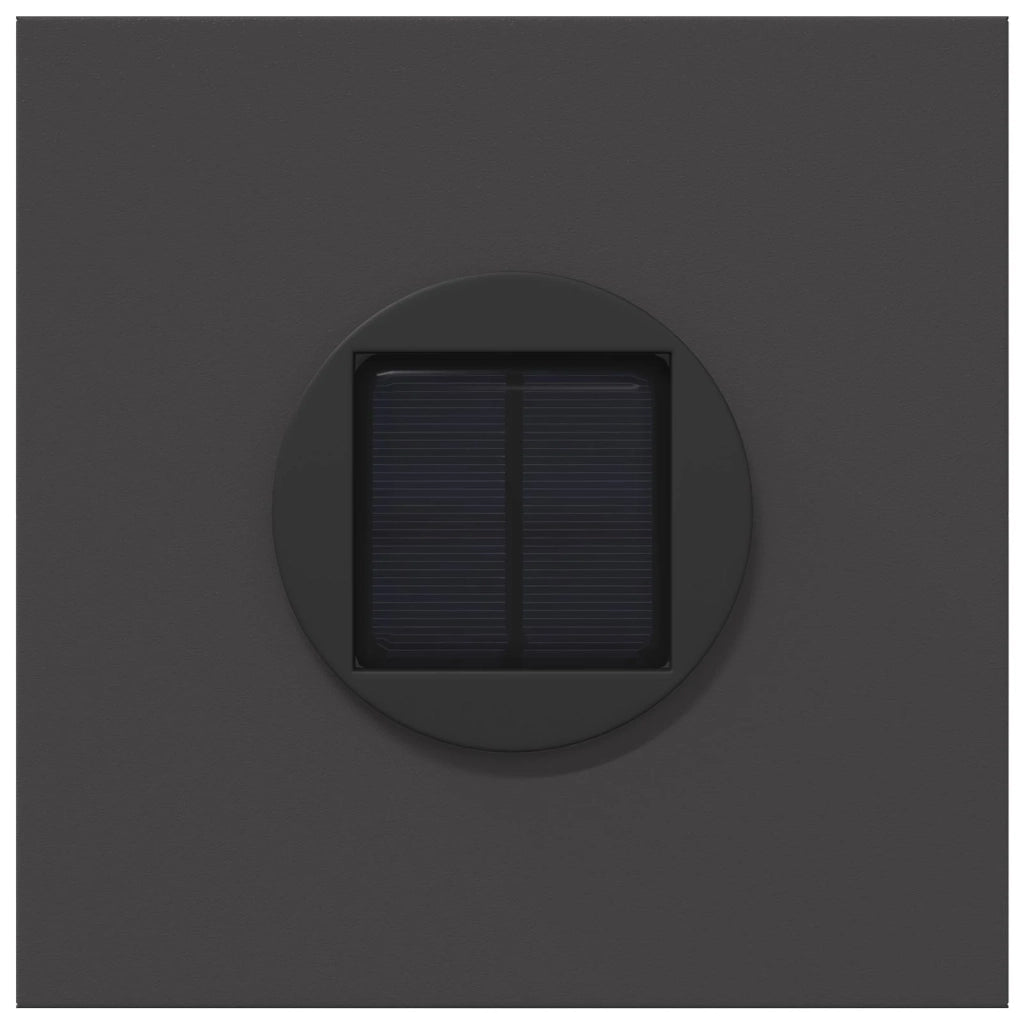 Faro LED solare per sentieri 2 pz Nero CFW1839263