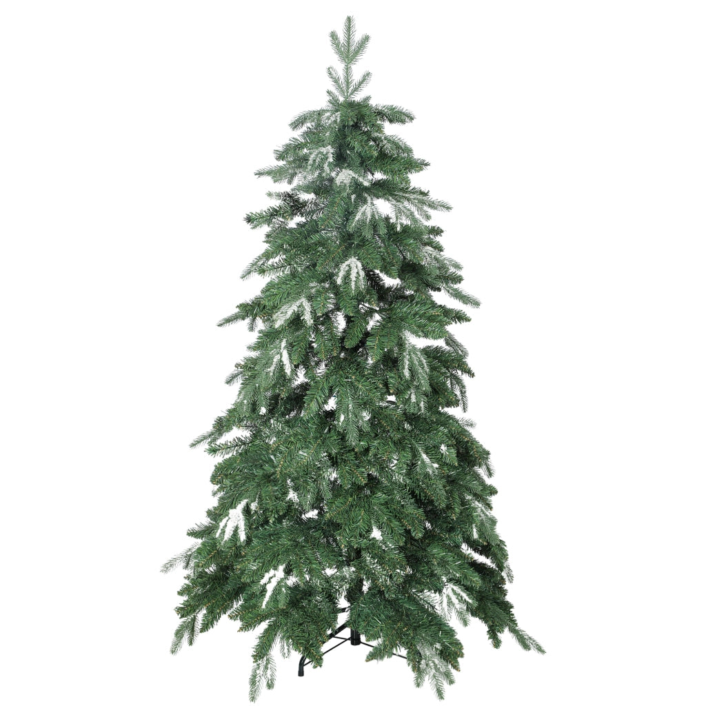 Albero di Natale Artificiale 150 cm ¨C Minimal ¨C Ramo Realistico Effetto Neve Base Pieghevole