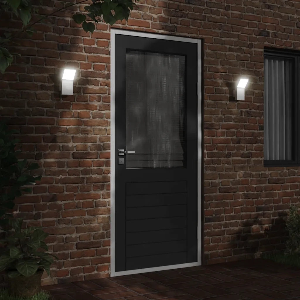 Applique per Esterni con LED 2 pz Bianche Alluminio Pressofuso CFW9574016