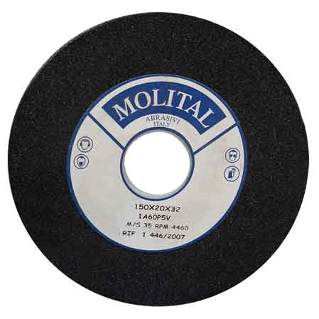 MOLA ABRASIVA Ø mm 150x20 F.32 - grana 60 - MOLITAL