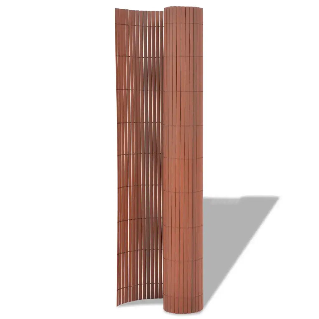 Recinzione per Giardino Marrone 150 x 300 cm PVC 43635