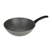 Ballarini 514641 Cortina Wok 28 cm Granitium Eco Induzione con Tecnologia Thermopoint colore Grigio