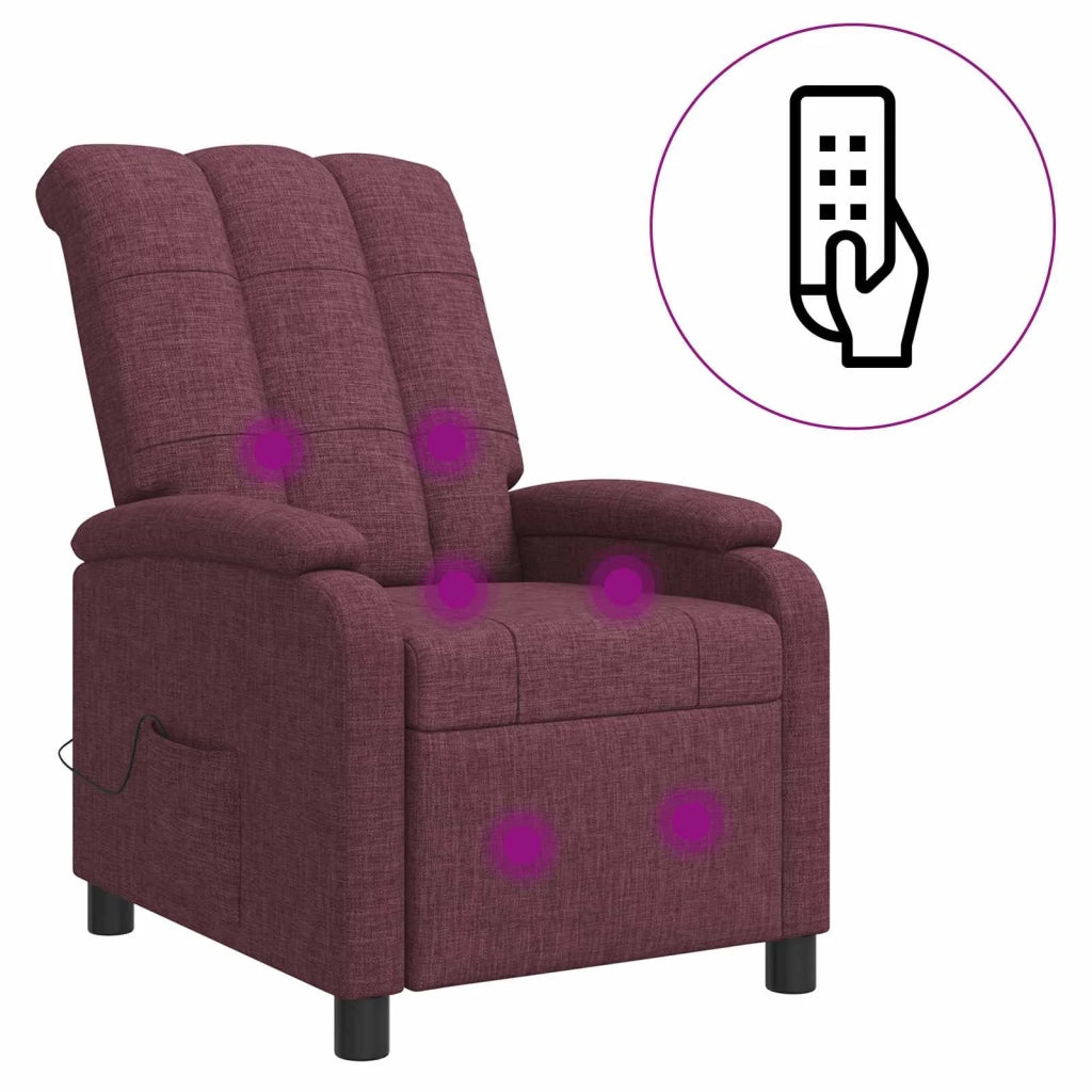 Divano Sedia-Poltrona Massaggiante Viola Tessuto 603996