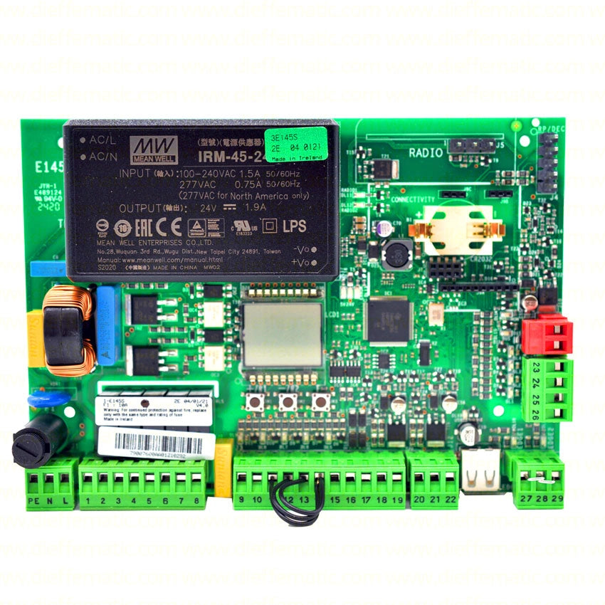 FAAC E145 CENTRALINA SCHEDA CENTRALE ELETTRONICA COMANDO 790076 BATTENTE