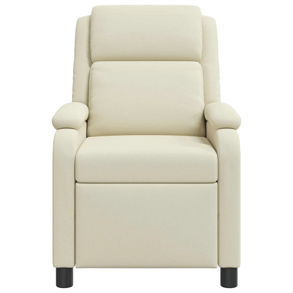 Poltrona Massaggiante Crema Similpelle 42034862