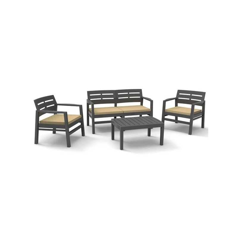 Salottino Java Set Antracite Progarden