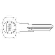 CHIAVE OTTONE NICHELATO profilo destro  - YALE