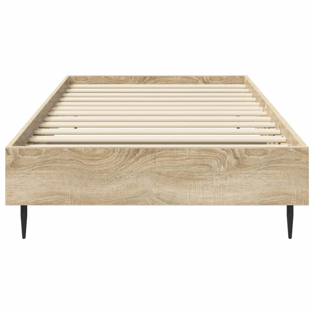 Letto singolo | Letto per adulti | Struttura del letto Rovere Sonoma 80 x 200 cm