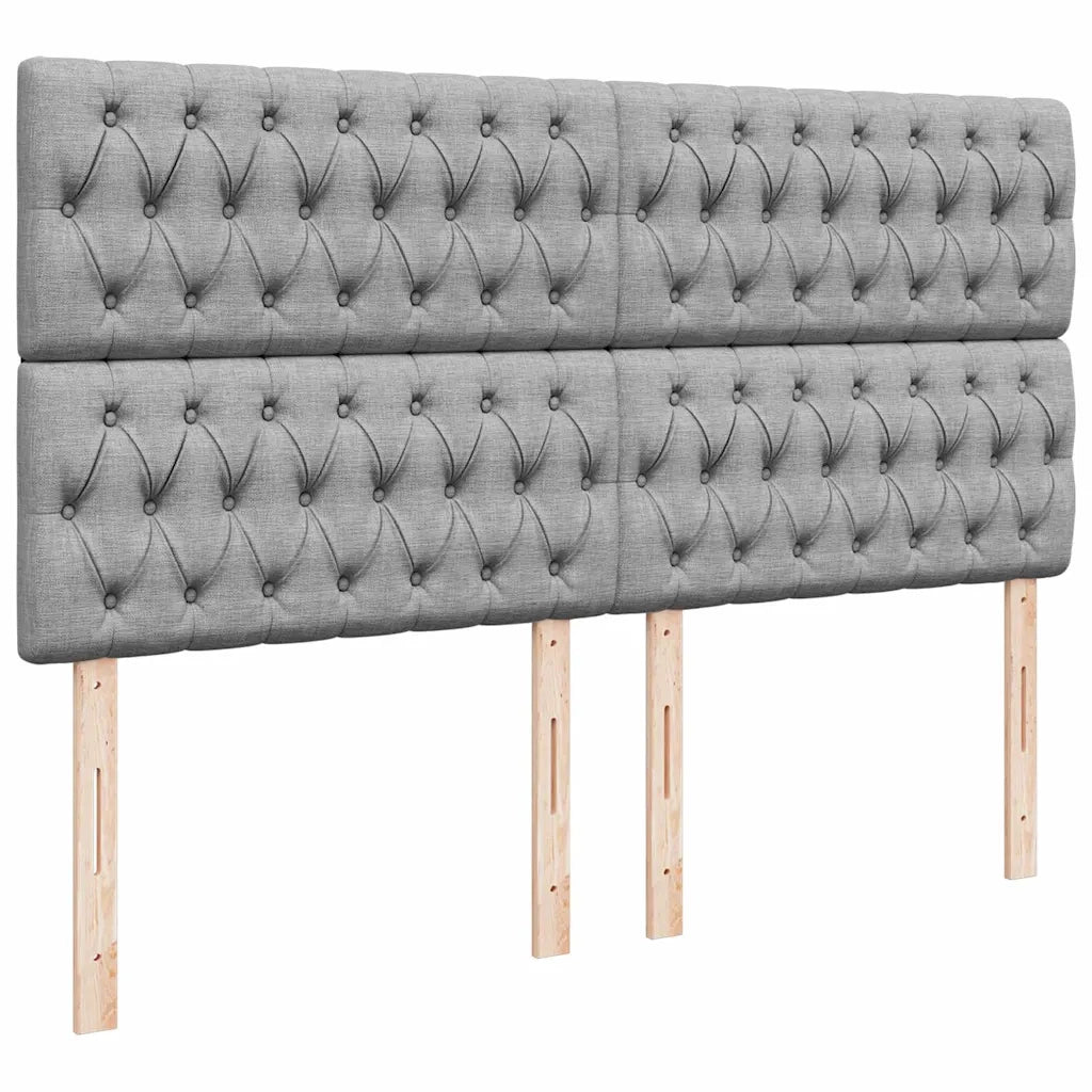 Struttura Letto Pouf con Materasso 180x200 cm in Tessuto 3313258