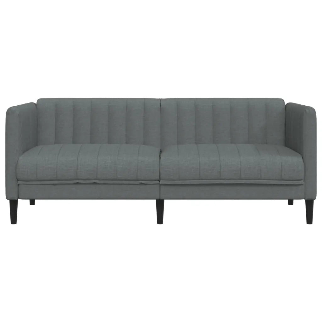 Divano a 2 Posti-Sofa 2 Posti Grigio Scuro in Tessuto 490427