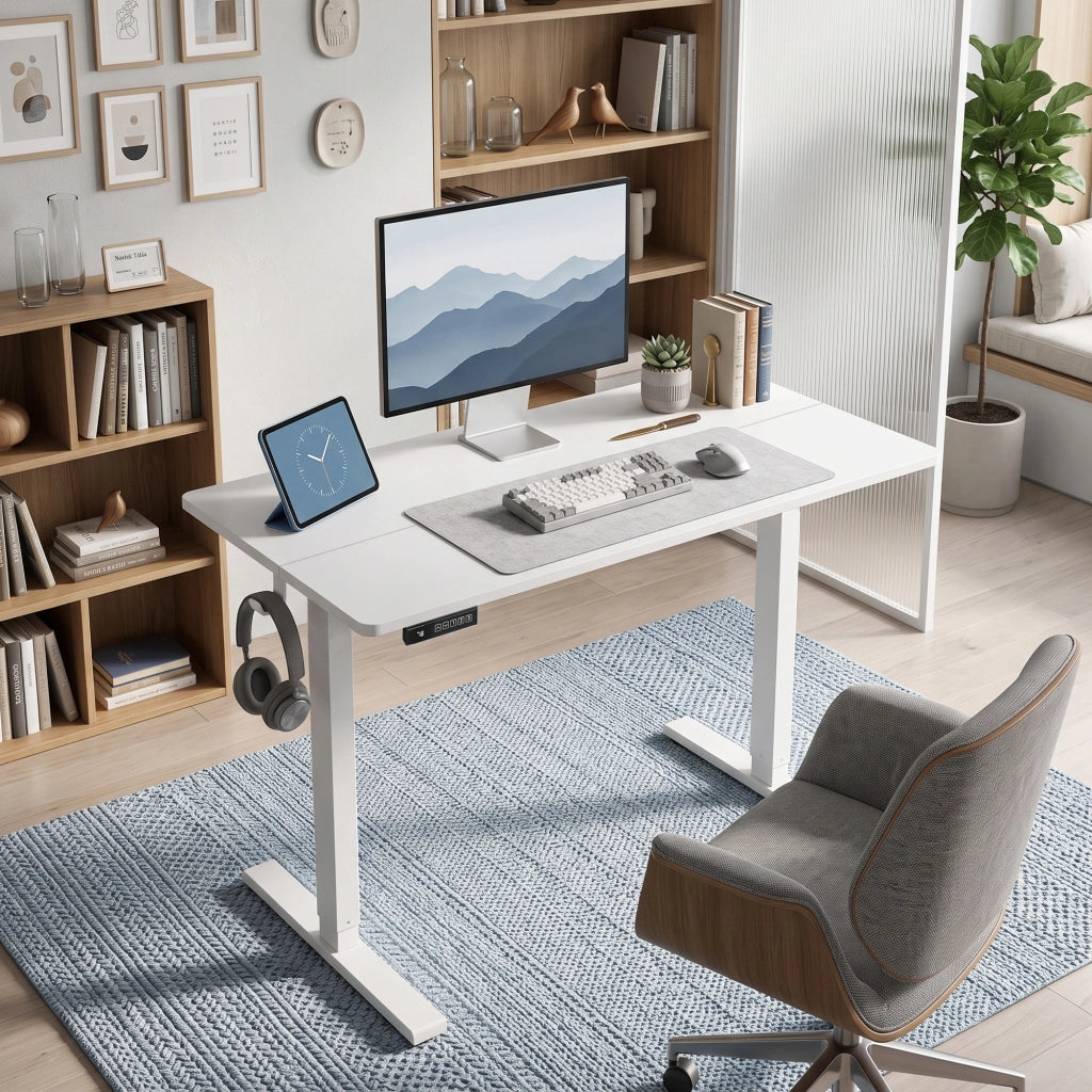 Bureau Assis Debout Électrique 120 x 60 cm Réglable en Hauteur