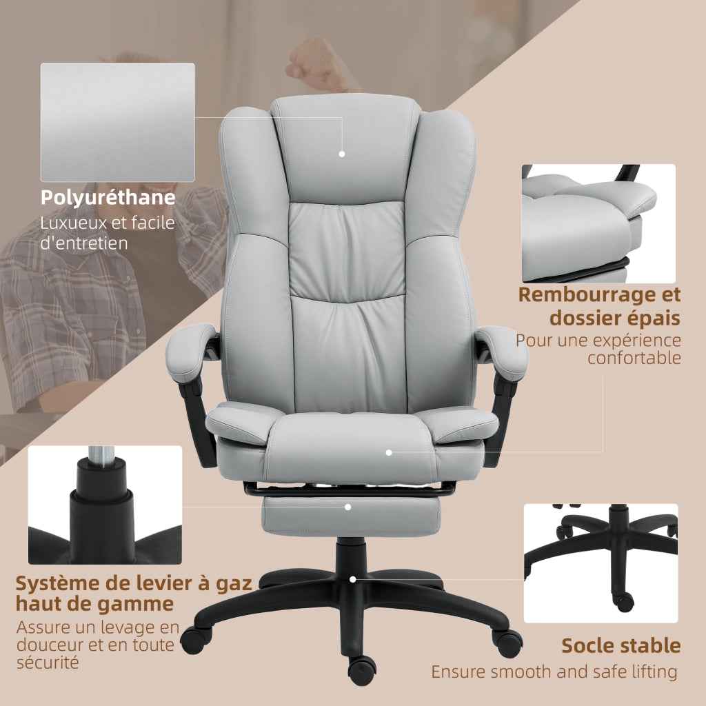 Poltrona massaggiante da ufficio ¨C zephmum ¨C grigio
