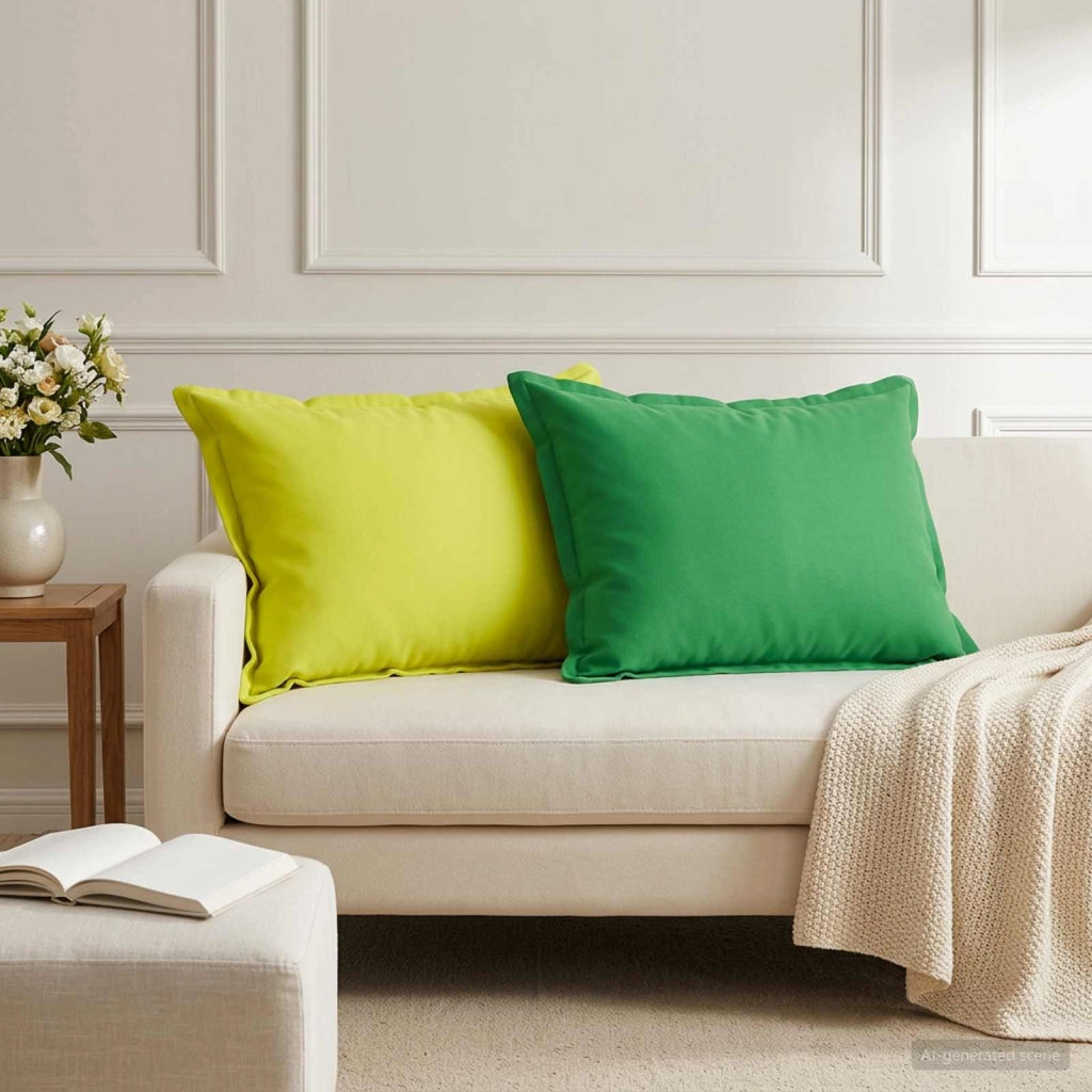 Cuscino con cuscino HOUTEN 2 pz Verde brillante. Poliestere 935721