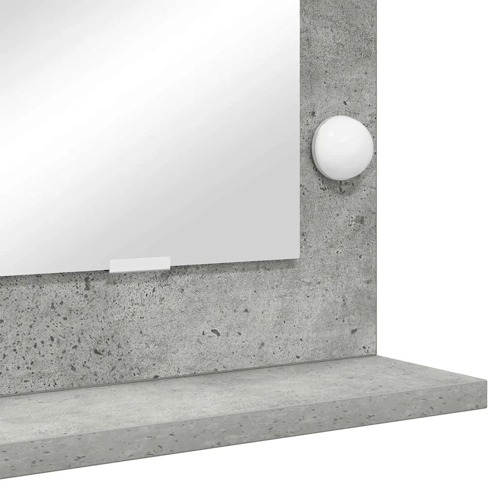 Specchio da Vanit¨¤-Specchio da Trucco Grigio cemento 100 x 45 x 18 cm