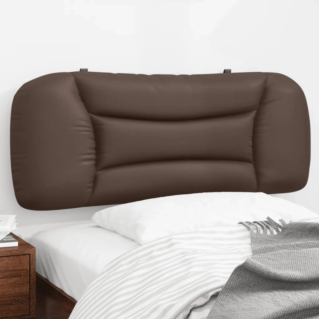 Cuscino Testiera Hvar Marrone 100 cm in Similpelle 374558