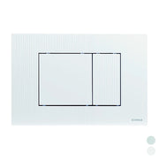 PLACCA DOPPIO SCARICO METIS- Bianca- FLUID- pezzi 1
