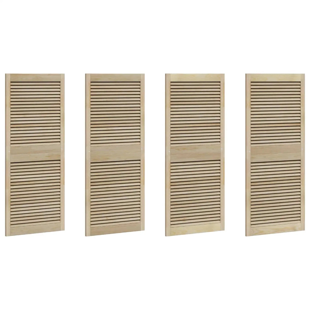 Porta per Armadio 4 pcs Naturale 140,5 x 2,1 x 59,5 cm