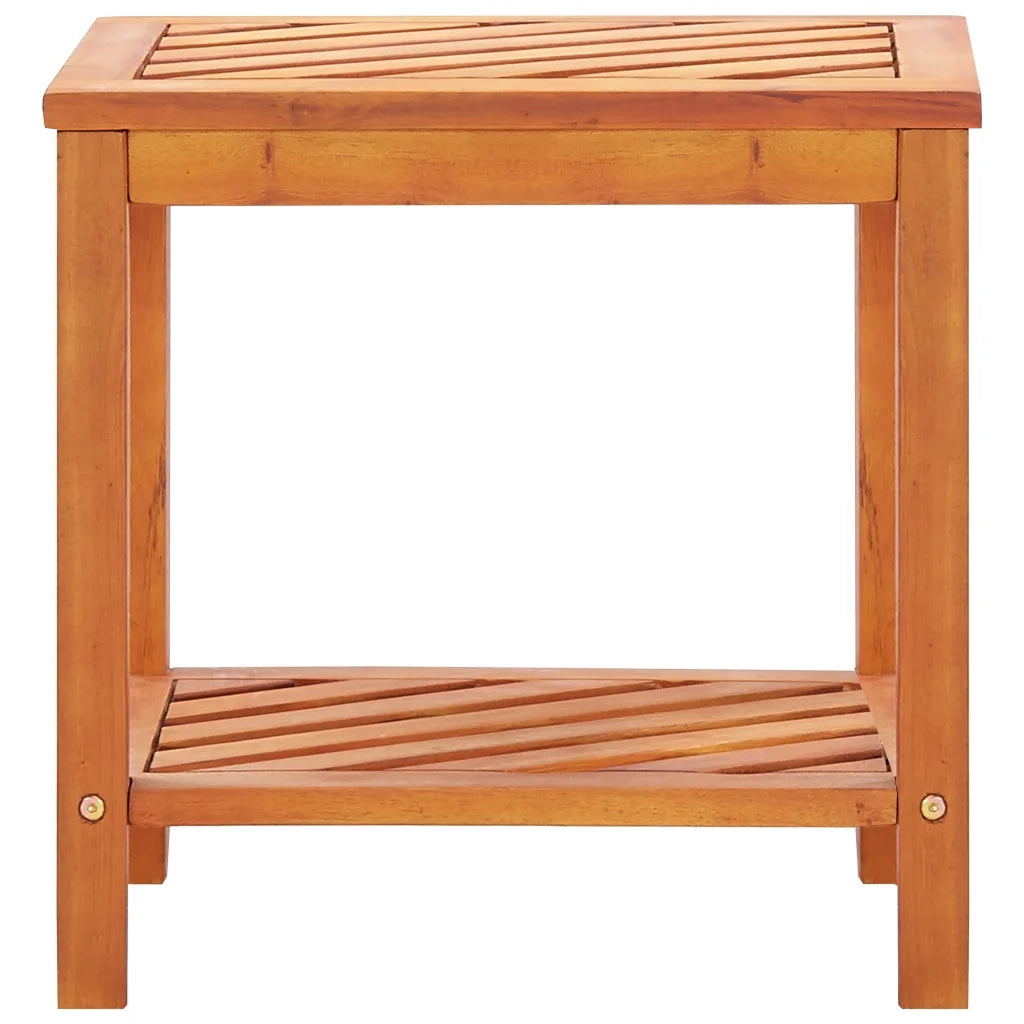Tavolinetto in Legno Massello di Acacia 45x33x45 cm 44067