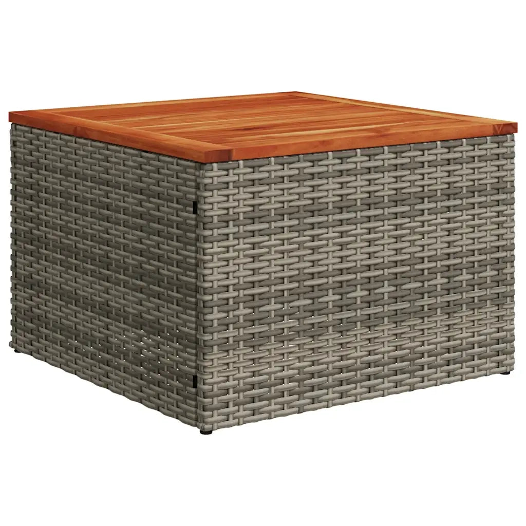 Set Divani da Giardino 8 pz con Cuscini Grigio in Polyrattan 3224696