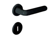 MANIGLIA CON ROSETTA IN NYLON- - nero - 12 pezzi