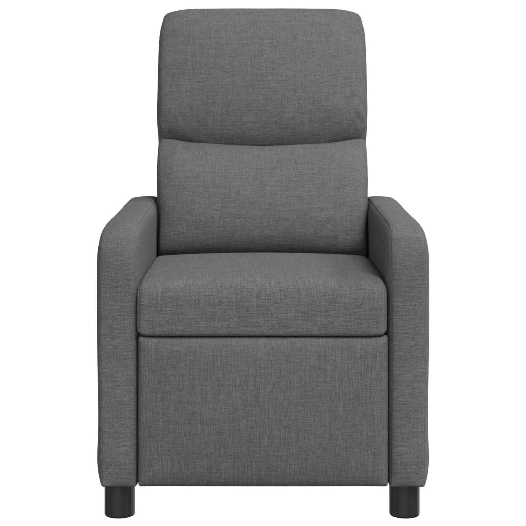 Poltrona Massaggiante Grigio Scuro Tessuto 42034830