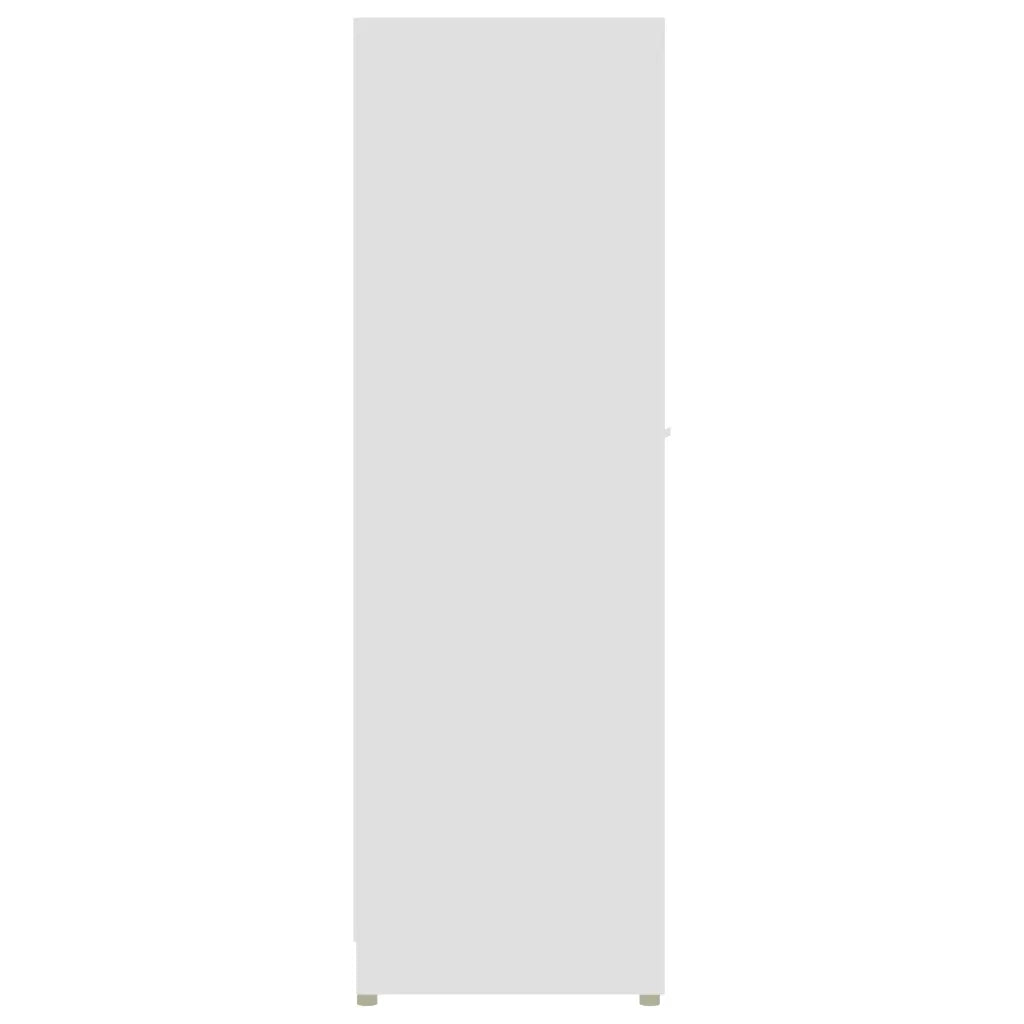 Armadio da Bagno Bianco 30x30x95 cm in Legno Multistrato 802588