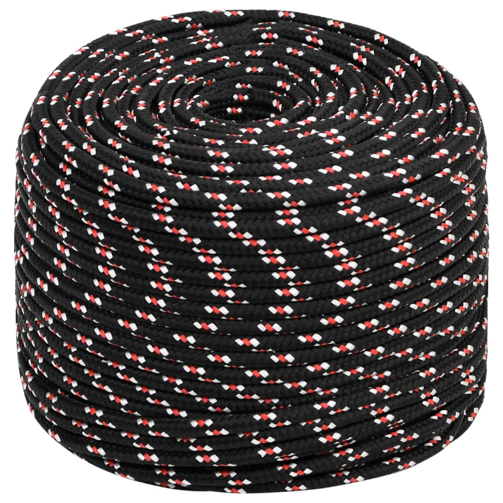 Corda multiuso 10 mm 100 m Nero e Rosso PP 3473120