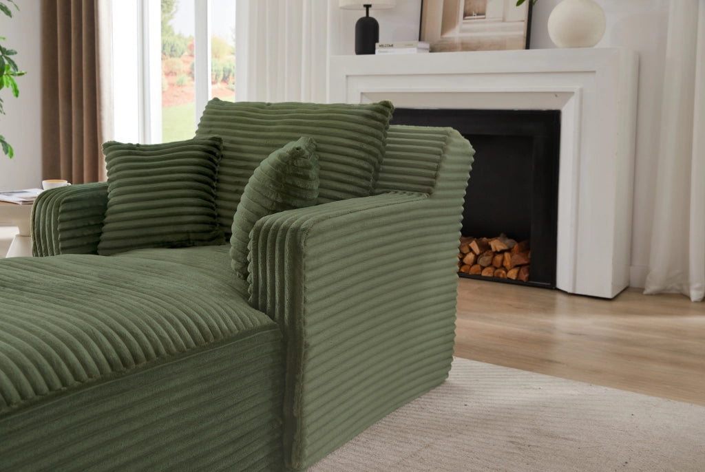 Divano Chaiselongue Moderno in Corda con Materasso Integrato, Poltrona Relax Multifunzionale per Soggiorno, Ufficio e Appartamento, Pronto all'Uso
