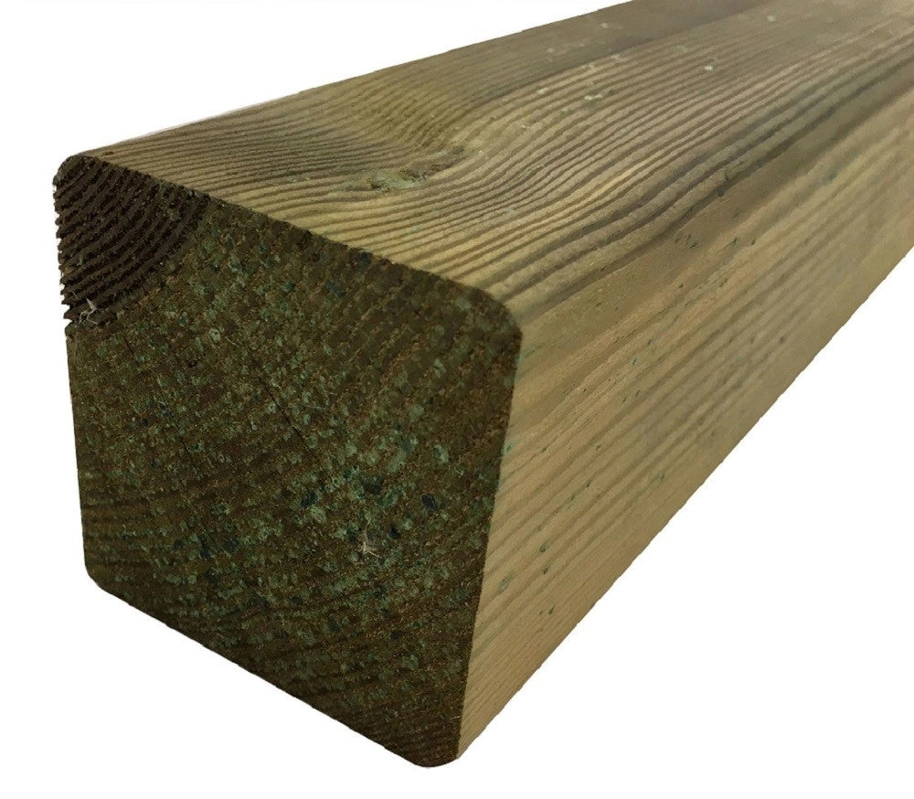 14 PZ. PALO PALI QUADRO IN LEGNO DI PINO IMPREGNATO CM.7X7X300