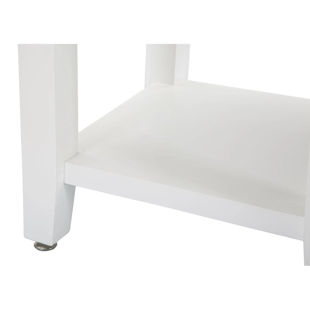 Comodino VKH10, Bianco, Legno, 45x40x54 cm