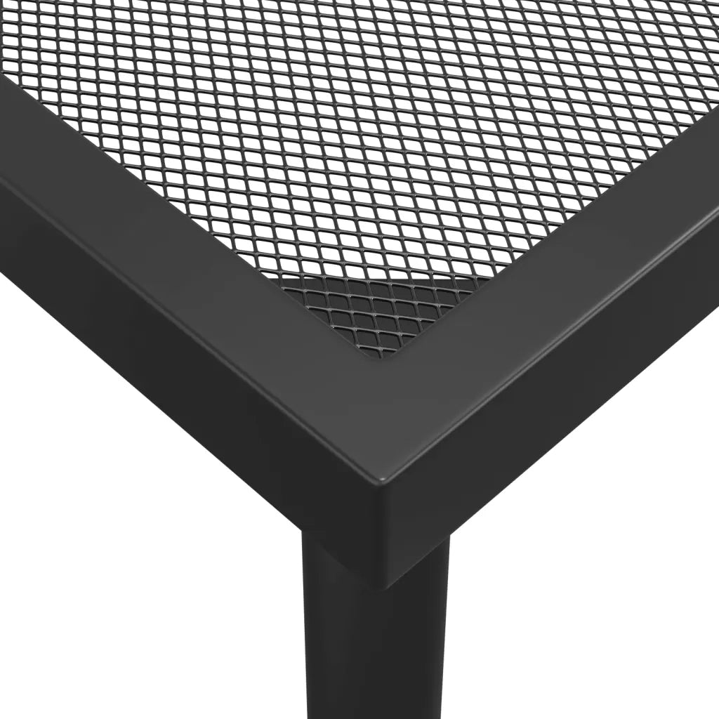 Set da Pranzo da Giardino 7pz | Set Salotto da Giardino Antracite in Rete Metallica