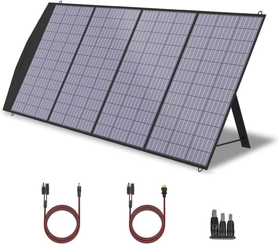 Pannello Solare Flessibile 200W - Caricatore Solare Portatile per Esterno, Campeggio e Viaggio
