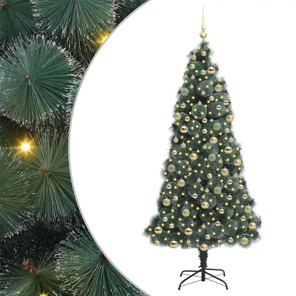 Albero di Natale artificiale pre-illuminato con set di palline 3396182