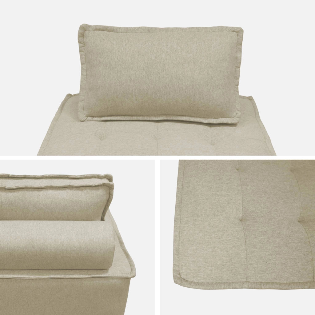 Modulo per divano modulare, 1 posto, beige