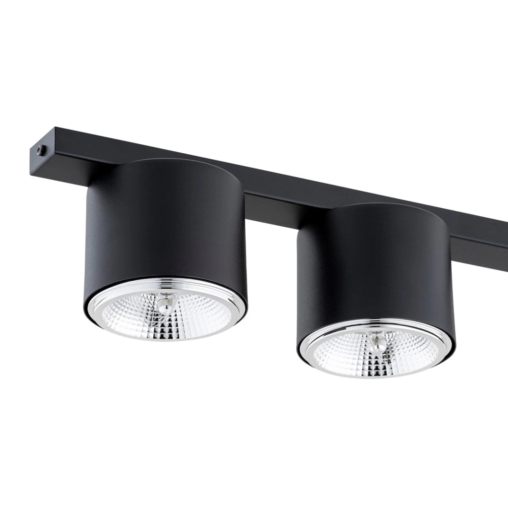 Barra faretti NANO nera minimalista 70cm 3xES111 15W Emibig