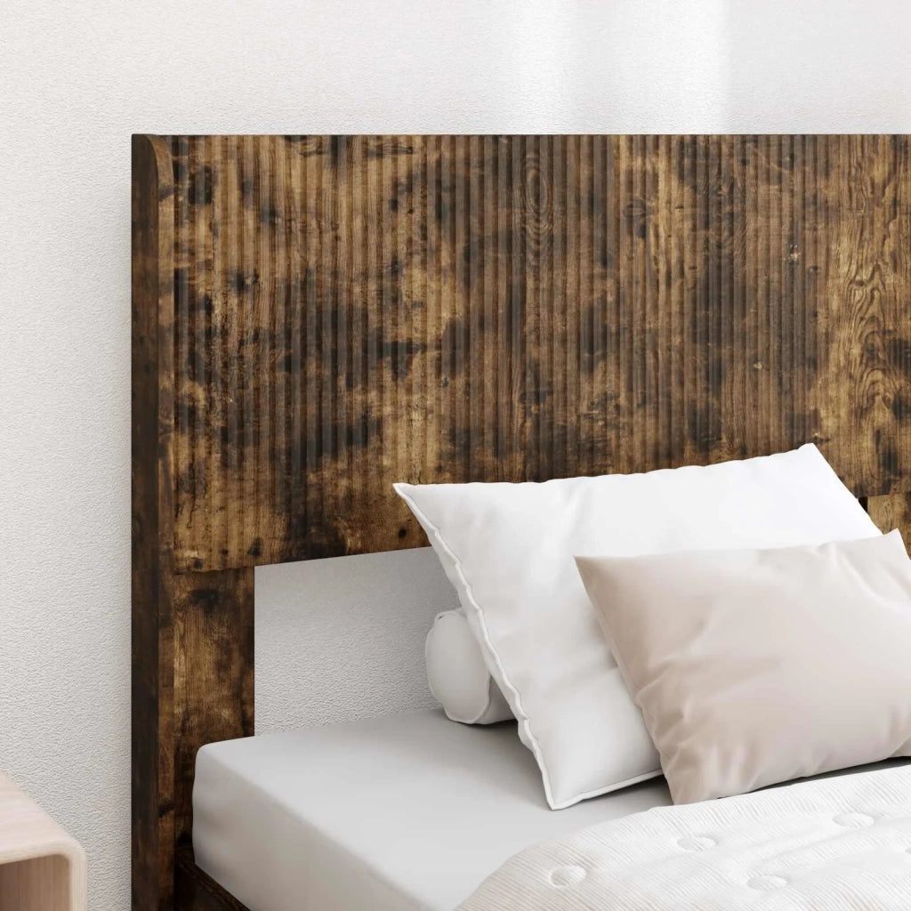Struttura del letto con stoccaggio e testata Rovere Fumo 3414263