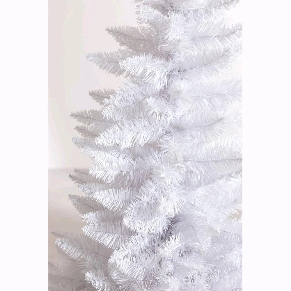 Albero di Natale Bianco ARTIC 90 cm 80 Rami Fissi Apertura ad Ombrello F4959