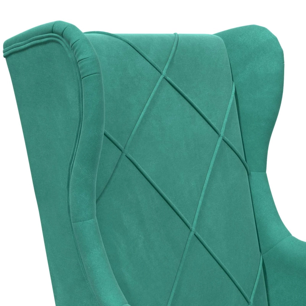 Poltrona | Sedia Relax Turchese Velluto