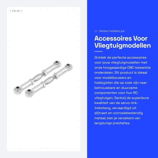 Accessori per Modelli di Aerei - Trattamento CNC - Metallo di Alta Qualità - Resistenti alle Sollecitazioni - Resistente alla Corrosione - Facile da Installare - Manettino di Controllo RC
