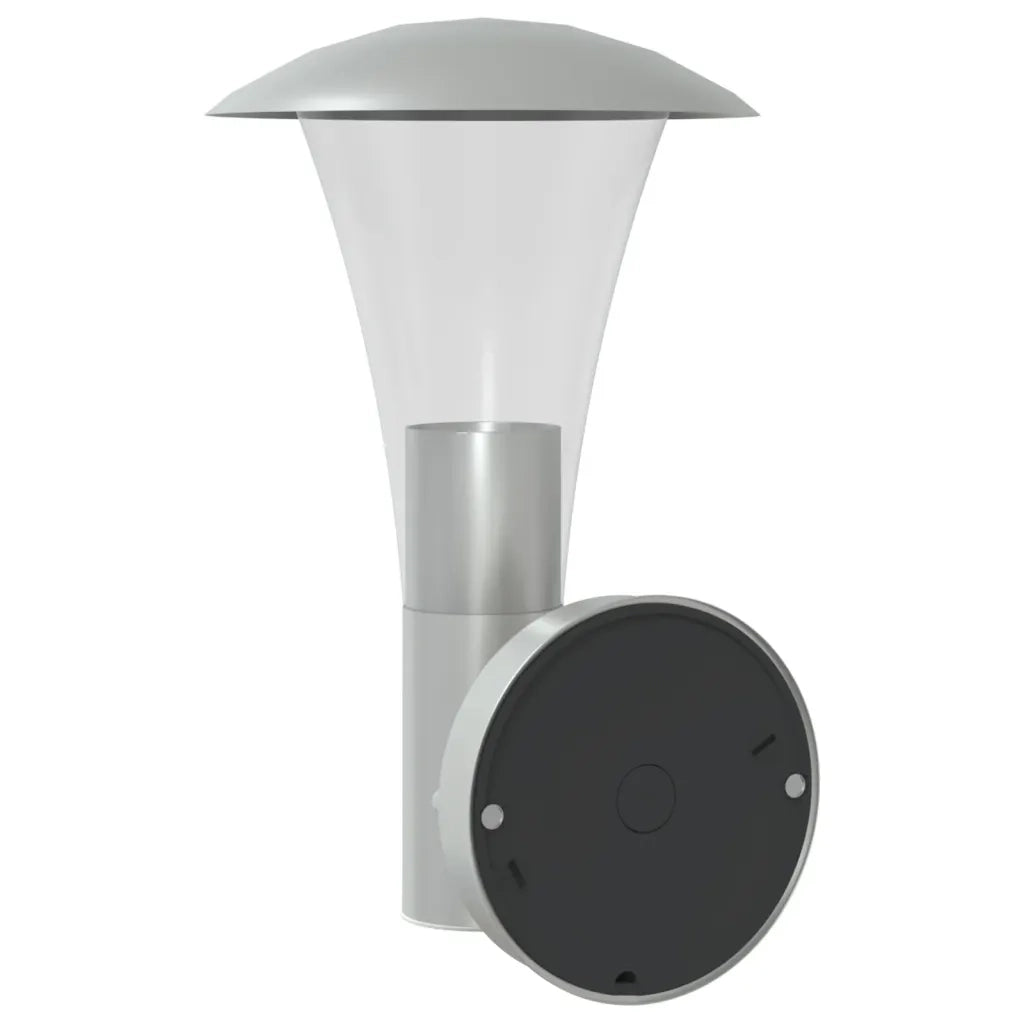 Applique per Esterno con Sensore 2 pz Argento in Acciaio Inox CFW8329888