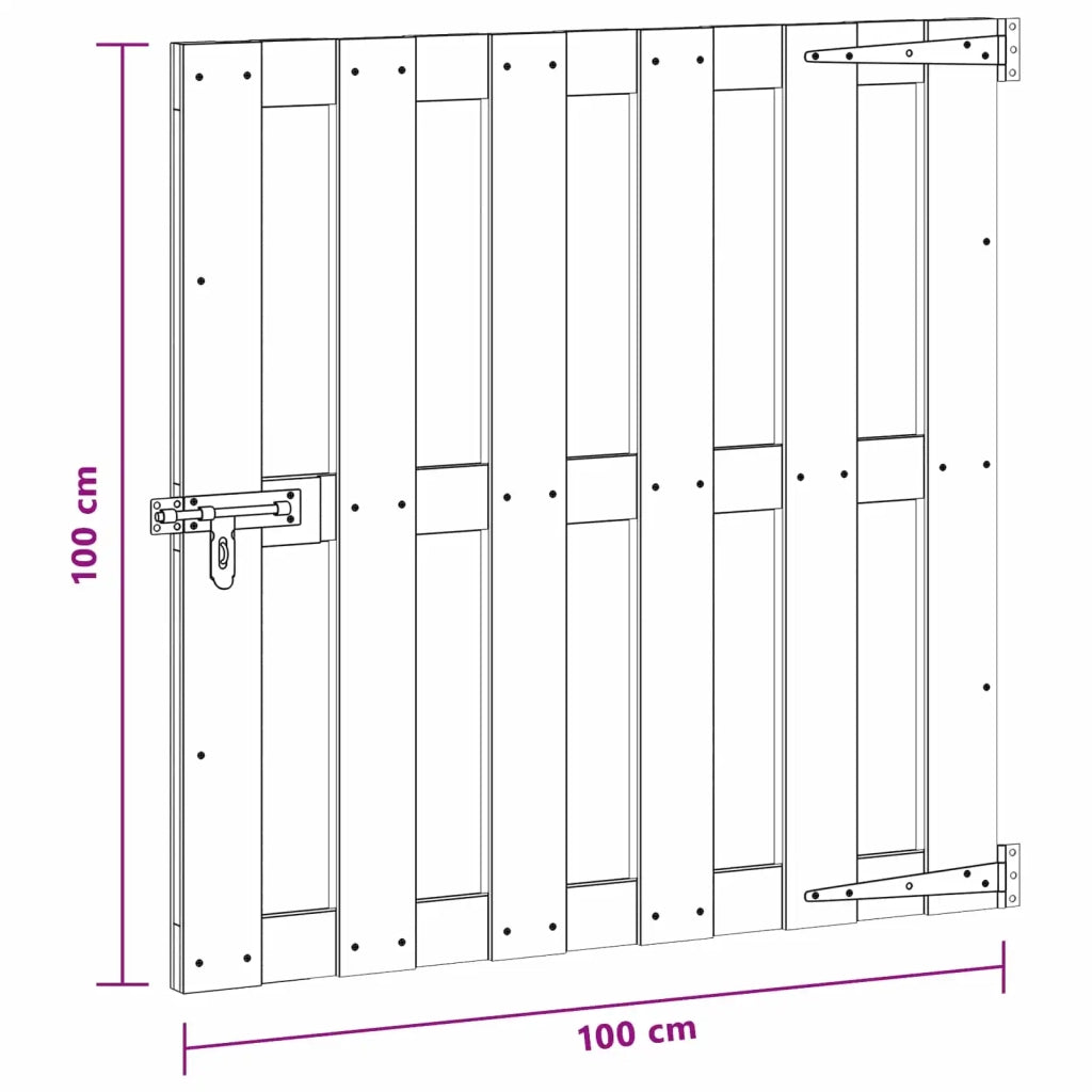 Cancello da giardino 100 x 100 cm WPC e Alluminio Marrone CFW4256176