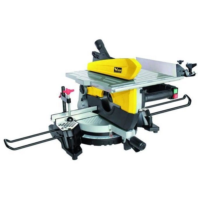 Vigor 9031010 VTR-305B Troncatrice Combinata 2000 W Lama 305 mm 36 Denti Possibilita' Taglio in Piano colore Nero